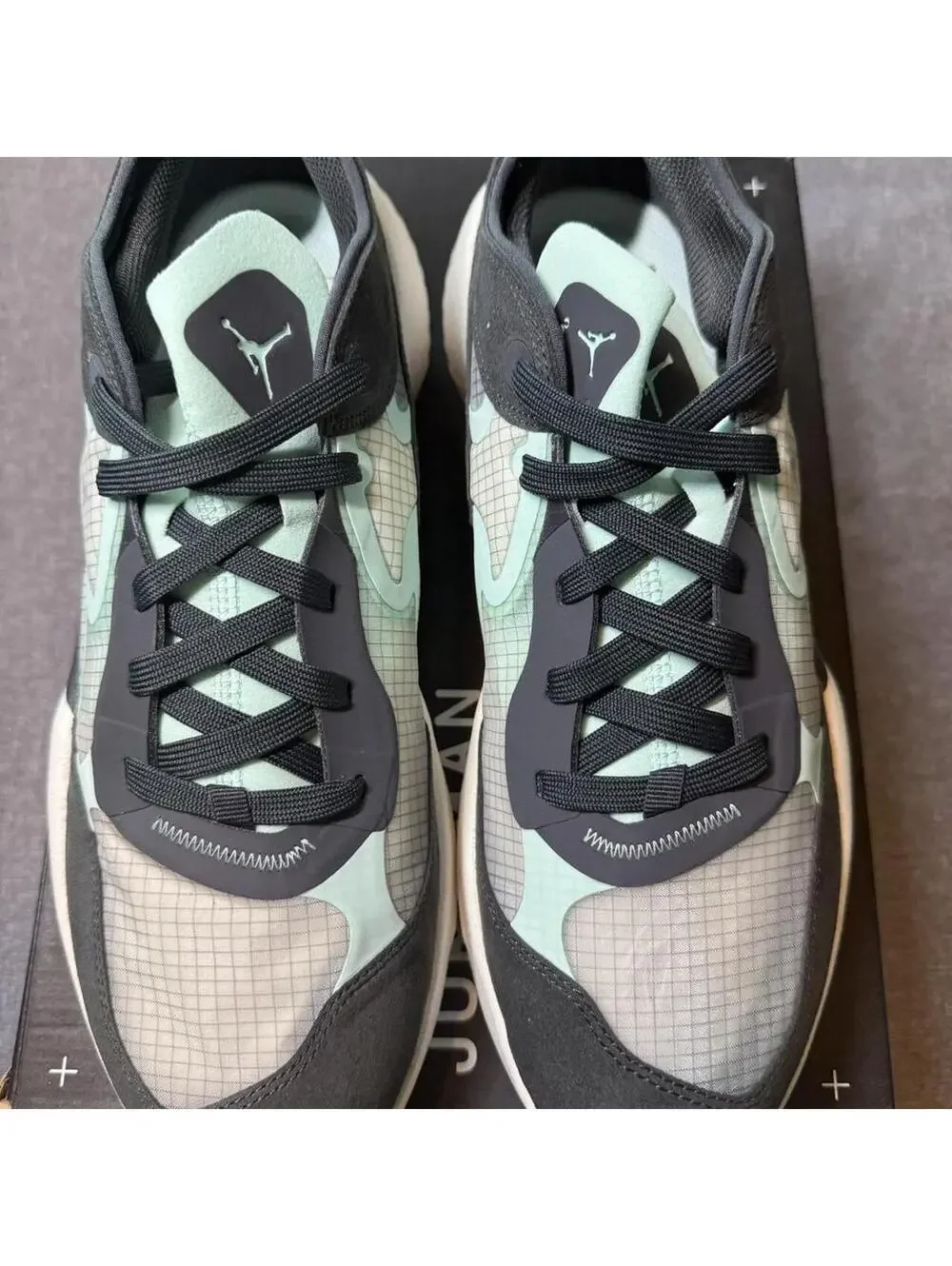 Jordan Delta 3 Low sneakers Anthracite/Mint, size US 12 NWT